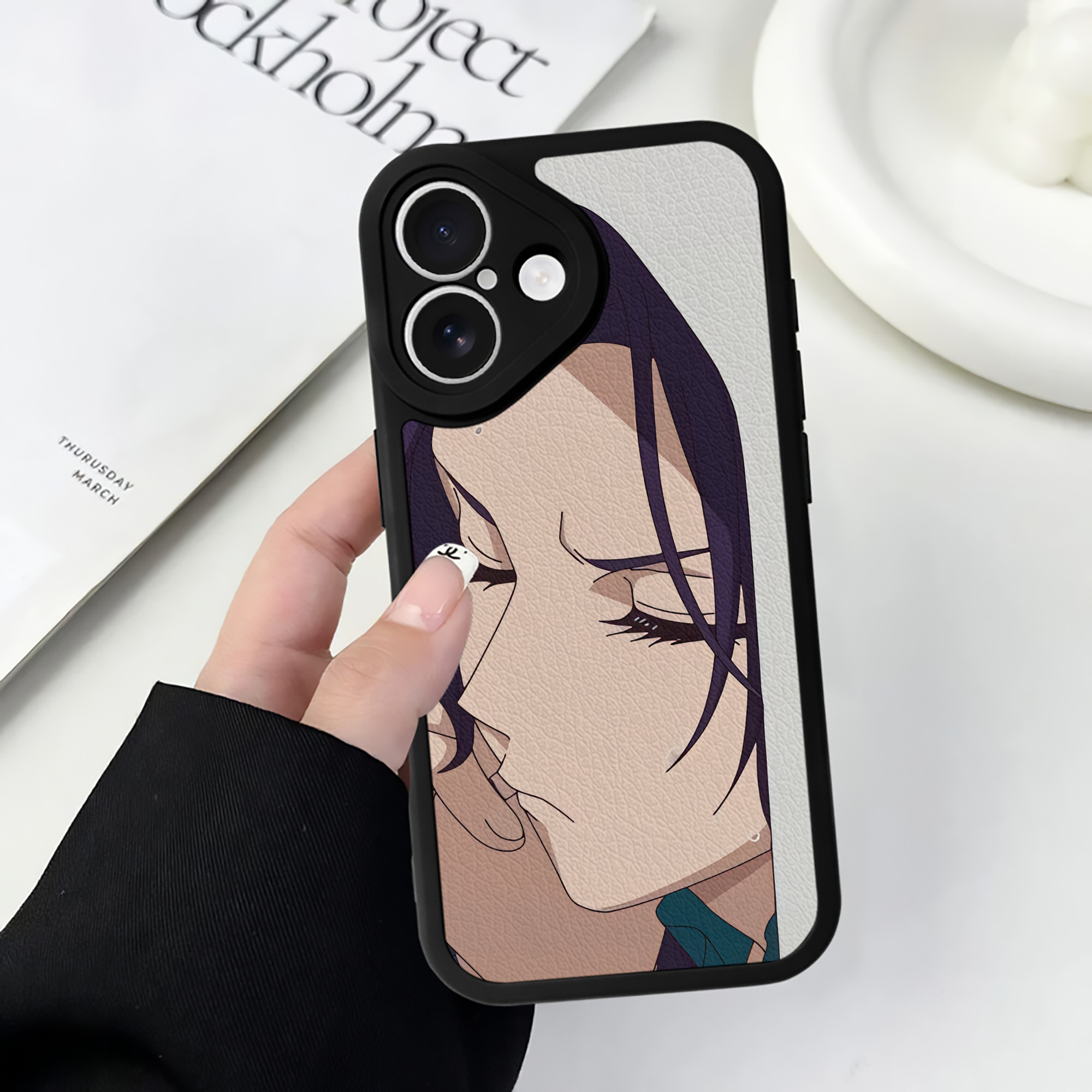 （画像用） 薬屋のひとりごと The Apothecary Diaries 【iPhone 16シリーズ対応】シリコンスマホケース（レザー調） 材質：シリコン